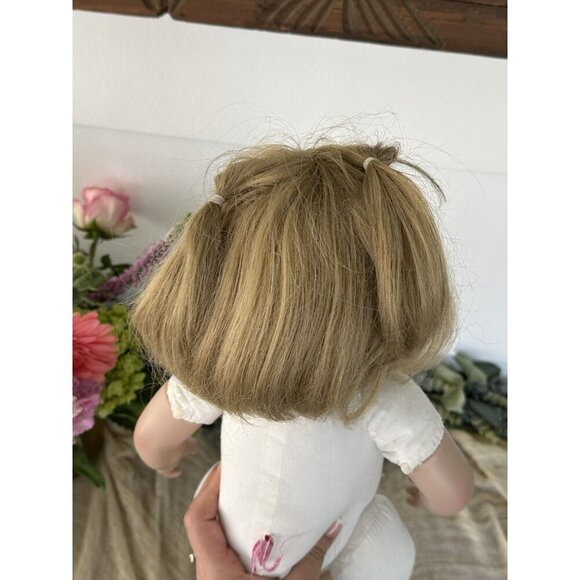 Large adora Baby Girl doll Vinyl‎ Blue Eyes Blonde Hair Heavy 19” Soft Body - Picture 7 of 10